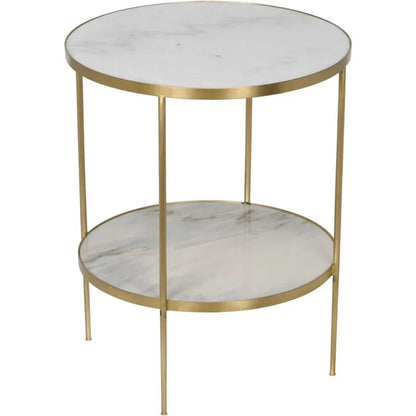 Rivoli Marble Top Round Side Table