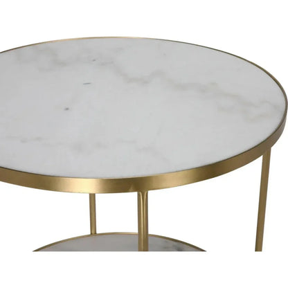 Rivoli Marble Top Round Side Table