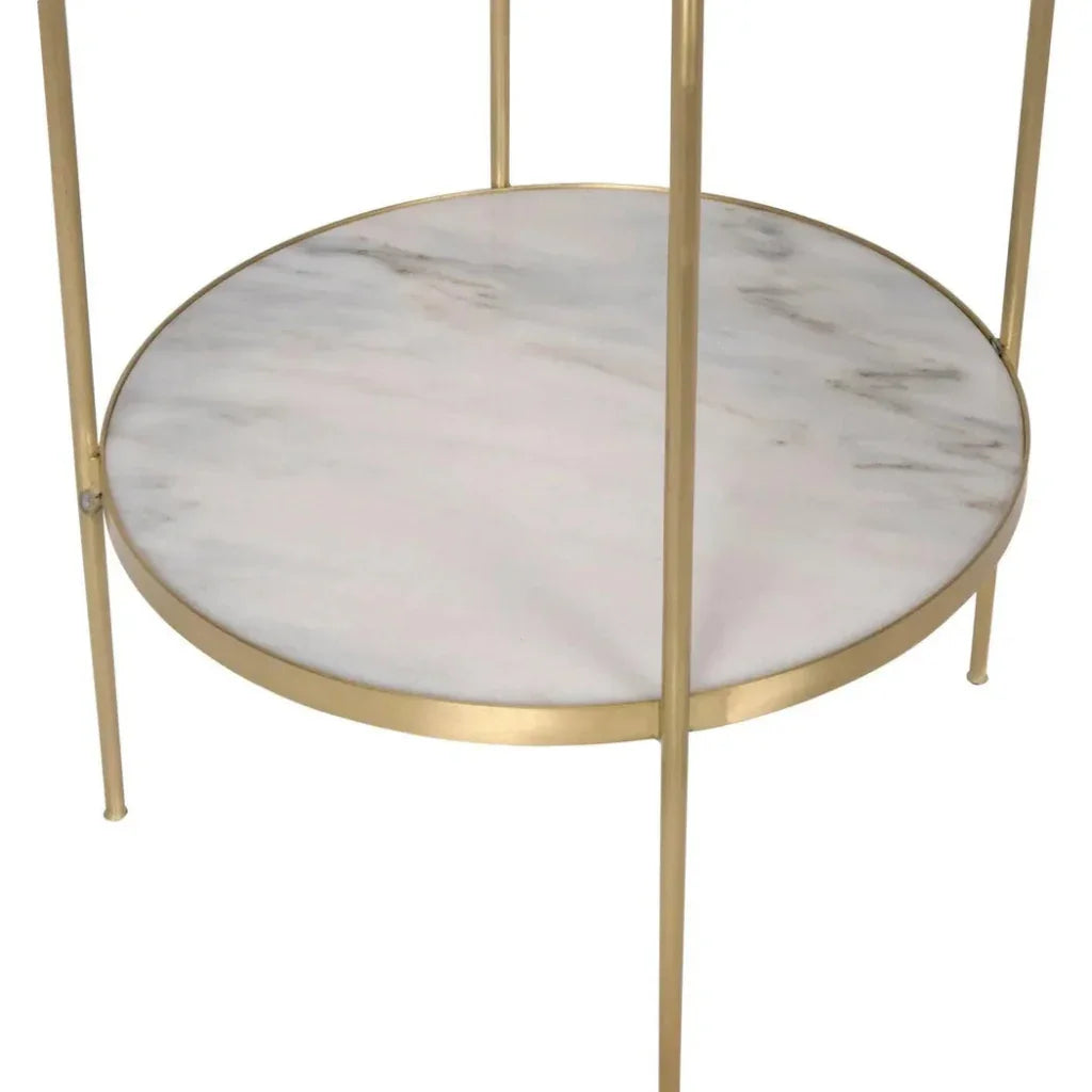 Rivoli Marble Top Round Side Table