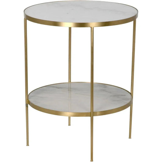 Rivoli Marble Top Round Side Table
