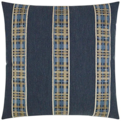 Rivulet Denim Blue Throw Pillow With Insert - LOOMLAN - D.V. Kap - Throw Pillows