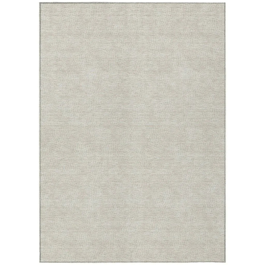 Riyala Beige Washable Indoor-Outdoor Rug-Outdoor Rugs-LOOMLAN Rugs-2'6" x 3'10"-LOOMLAN