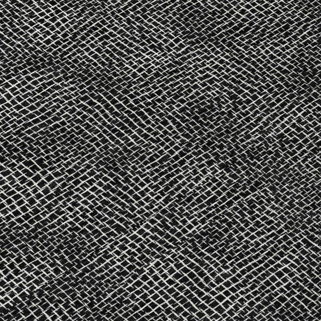 Riyala Black Washable Indoor-Outdoor Rug-Outdoor Rugs-LOOMLAN Rugs-LOOMLAN
