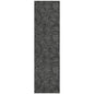 Riyala Black Washable Indoor-Outdoor Rug-Outdoor Rugs-LOOMLAN Rugs-2'3" x 7'6"-LOOMLAN