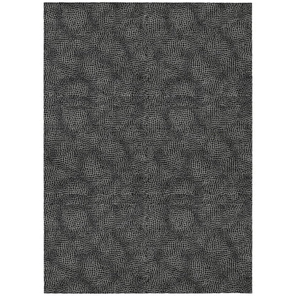 Riyala Black Washable Indoor-Outdoor Rug-Outdoor Rugs-LOOMLAN Rugs-2'6" x 3'10"-LOOMLAN