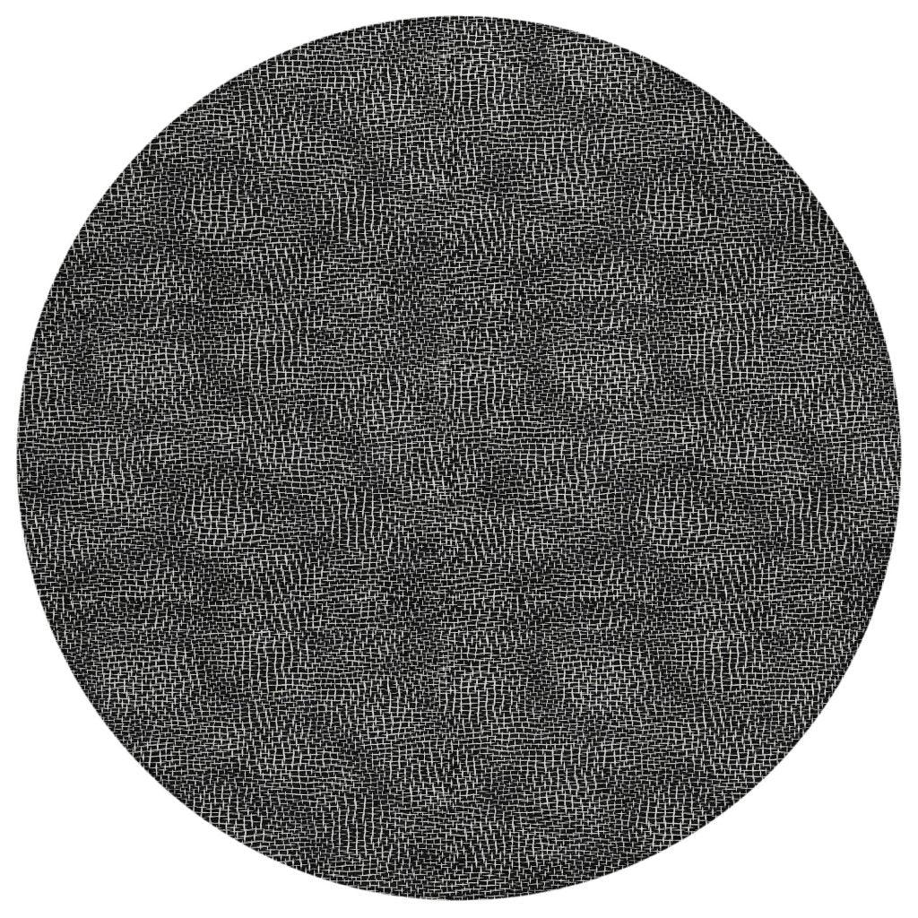 Riyala Black Washable Indoor-Outdoor Rug-Outdoor Rugs-LOOMLAN Rugs-8' x 8'-LOOMLAN