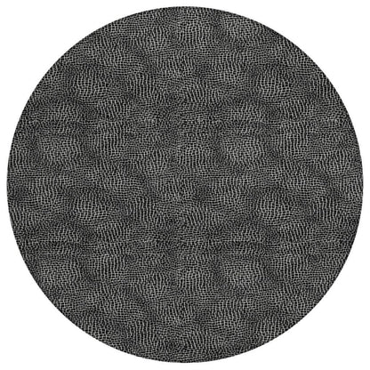 Riyala Black Washable Indoor-Outdoor Rug-Outdoor Rugs-LOOMLAN Rugs-8' x 8'-LOOMLAN