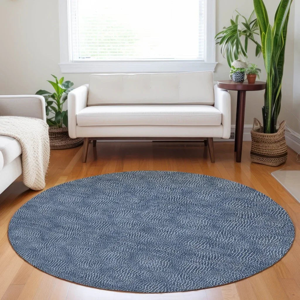 Riyala Blue Washable Indoor-Outdoor Rug-Outdoor Rugs-LOOMLAN Rugs-LOOMLAN