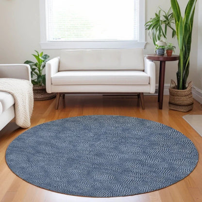 Riyala Blue Washable Indoor-Outdoor Rug-Outdoor Rugs-LOOMLAN Rugs-LOOMLAN