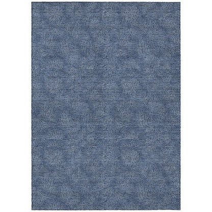 Riyala Blue Washable Indoor-Outdoor Rug-Outdoor Rugs-LOOMLAN Rugs-2'6" x 3'10"-LOOMLAN