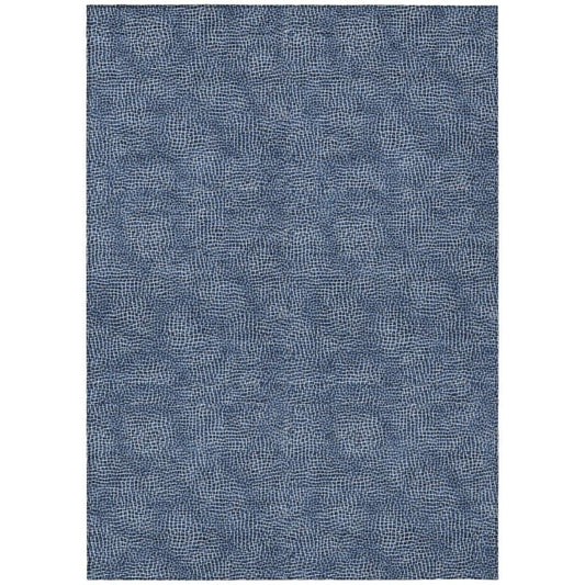 Riyala Blue Washable Indoor-Outdoor Rug-Outdoor Rugs-LOOMLAN Rugs-2'6" x 3'10"-LOOMLAN