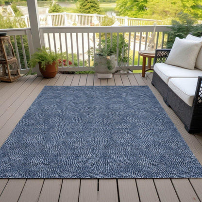 Riyala Blue Washable Indoor-Outdoor Rug-Outdoor Rugs-LOOMLAN Rugs-LOOMLAN