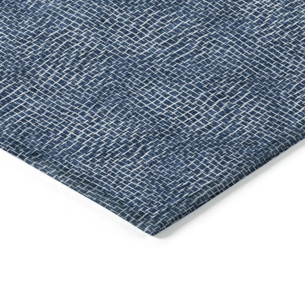 Riyala Blue Washable Indoor-Outdoor Rug-Outdoor Rugs-LOOMLAN Rugs-LOOMLAN