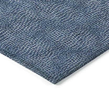 Riyala Blue Washable Indoor-Outdoor Rug-Outdoor Rugs-LOOMLAN Rugs-LOOMLAN