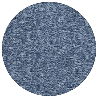 Riyala Blue Washable Indoor-Outdoor Rug-Outdoor Rugs-LOOMLAN Rugs-8' x 8'-LOOMLAN