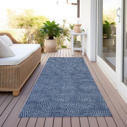 Riyala Blue Washable Indoor-Outdoor Rug-Outdoor Rugs-LOOMLAN Rugs-LOOMLAN