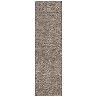 Riyala Brown Washable Indoor-Outdoor Rug-Outdoor Rugs-LOOMLAN Rugs-2'3" x 7'6"-LOOMLAN
