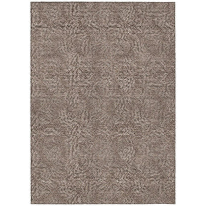 Riyala Brown Washable Indoor-Outdoor Rug-Outdoor Rugs-LOOMLAN Rugs-2'6" x 3'10"-LOOMLAN