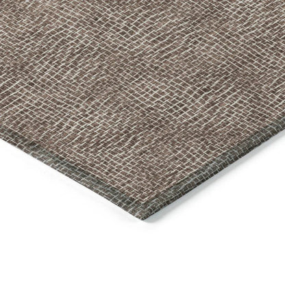 Riyala Brown Washable Indoor-Outdoor Rug-Outdoor Rugs-LOOMLAN Rugs-LOOMLAN