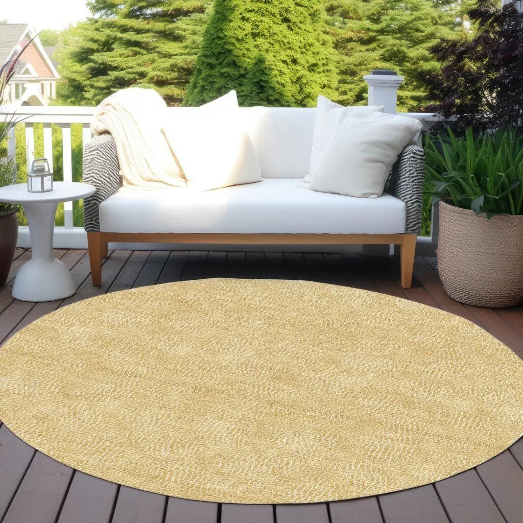 Riyala Gold Washable Indoor-Outdoor Rug-Outdoor Rugs-LOOMLAN Rugs-LOOMLAN