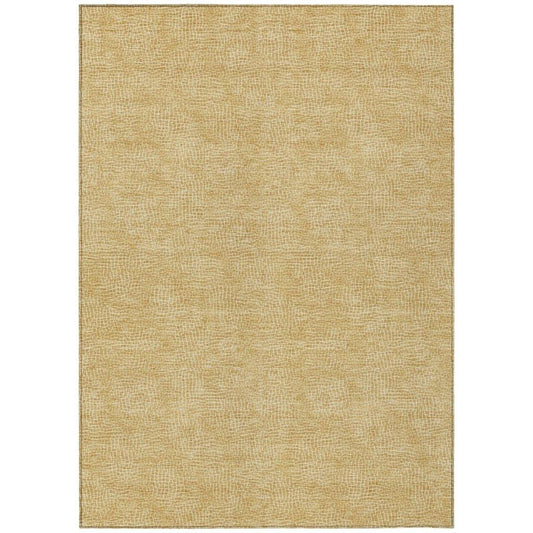 Riyala Gold Washable Indoor-Outdoor Rug-Outdoor Rugs-LOOMLAN Rugs-2'6" x 3'10"-LOOMLAN
