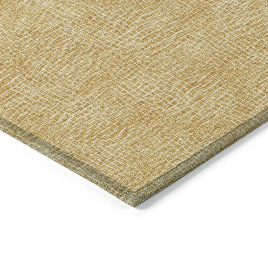 Riyala Gold Washable Indoor-Outdoor Rug-Outdoor Rugs-LOOMLAN Rugs-LOOMLAN