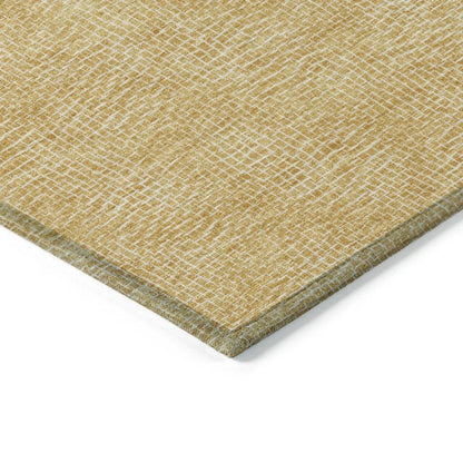 Riyala Gold Washable Indoor-Outdoor Rug-Outdoor Rugs-LOOMLAN Rugs-LOOMLAN