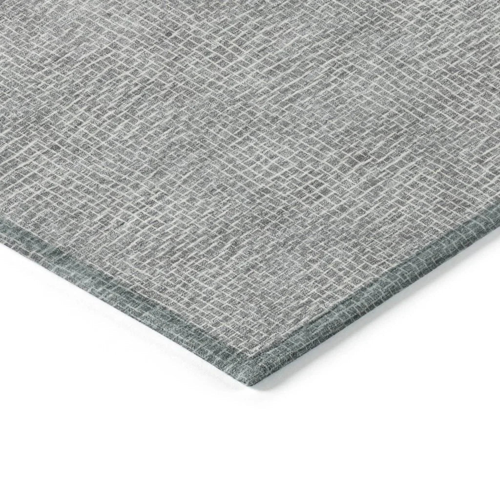 Riyala Gray Washable Indoor-Outdoor Rug-Outdoor Rugs-LOOMLAN Rugs-LOOMLAN