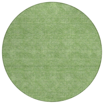 Riyala Green Washable Indoor-Outdoor Rug-Outdoor Rugs-LOOMLAN Rugs-8' x 8'-LOOMLAN
