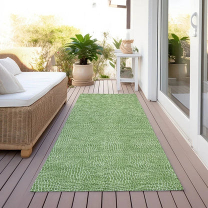 Riyala Green Washable Indoor-Outdoor Rug-Outdoor Rugs-LOOMLAN Rugs-LOOMLAN