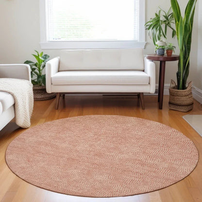 Riyala Orange Washable Indoor-Outdoor Rug-Outdoor Rugs-LOOMLAN Rugs-LOOMLAN