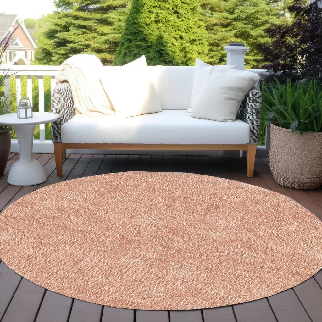 Riyala Orange Washable Indoor-Outdoor Rug-Outdoor Rugs-LOOMLAN Rugs-LOOMLAN