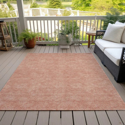 Riyala Orange Washable Indoor-Outdoor Rug-Outdoor Rugs-LOOMLAN Rugs-LOOMLAN
