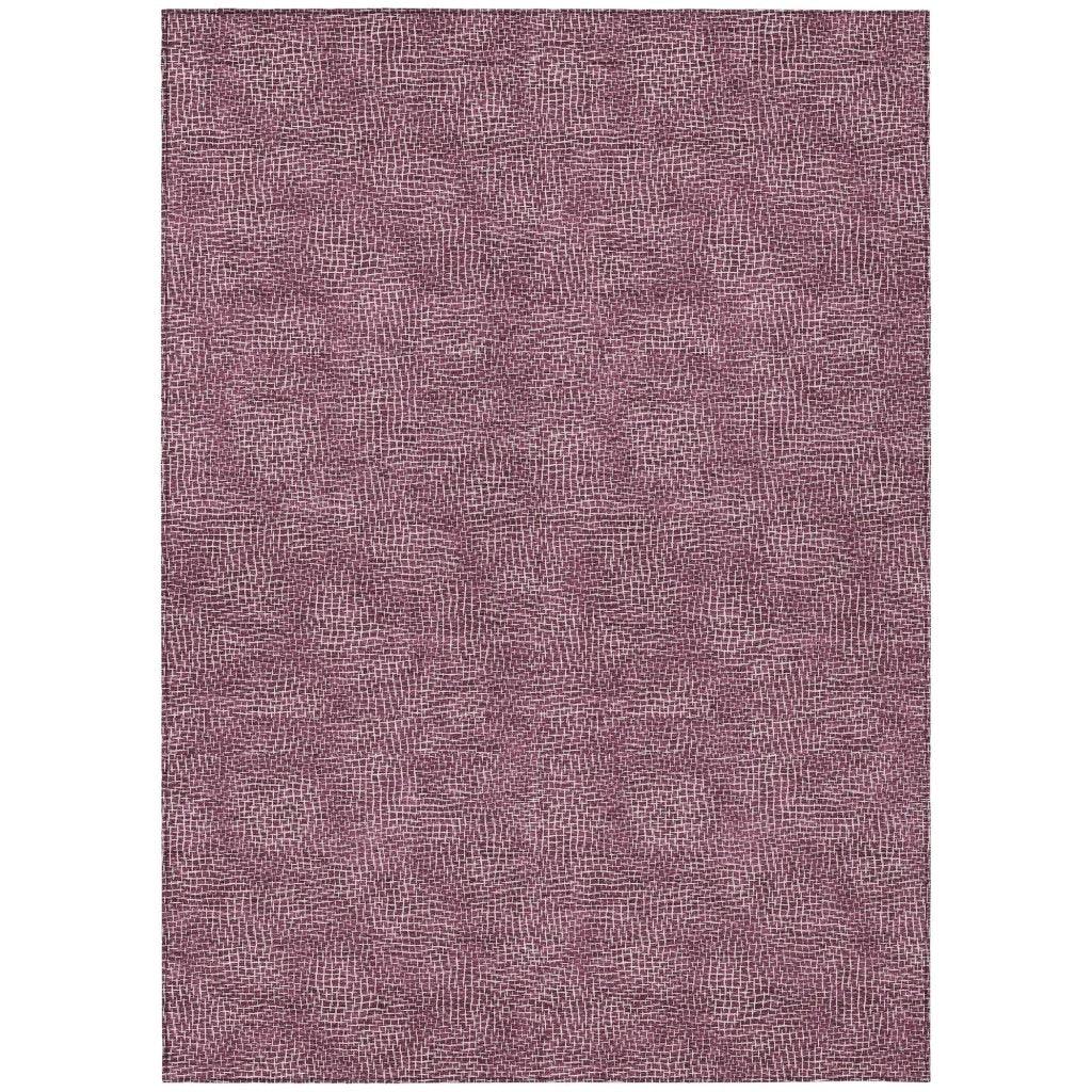 Riyala Purple Washable Indoor-Outdoor Rug-Outdoor Rugs-LOOMLAN Rugs-2'6" x 3'10"-LOOMLAN