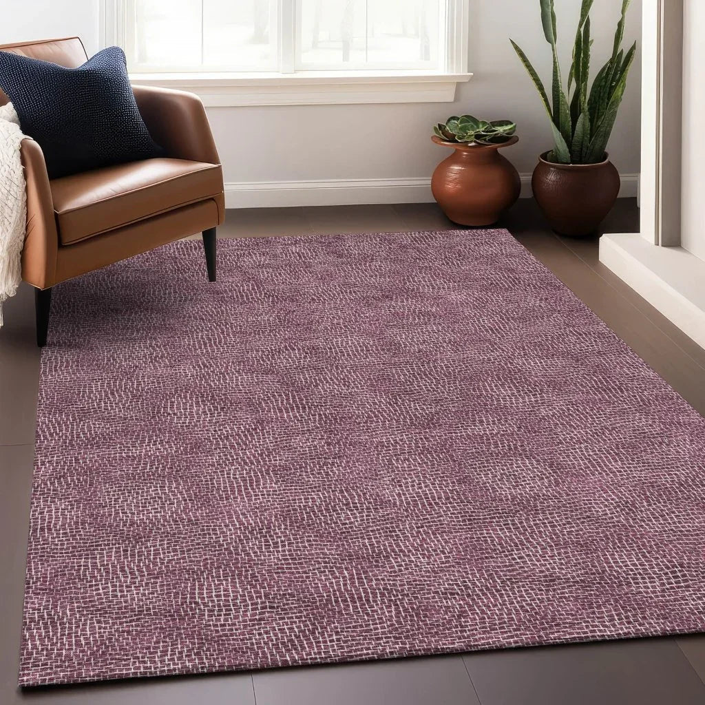Riyala Purple Washable Indoor-Outdoor Rug-Outdoor Rugs-LOOMLAN Rugs-LOOMLAN