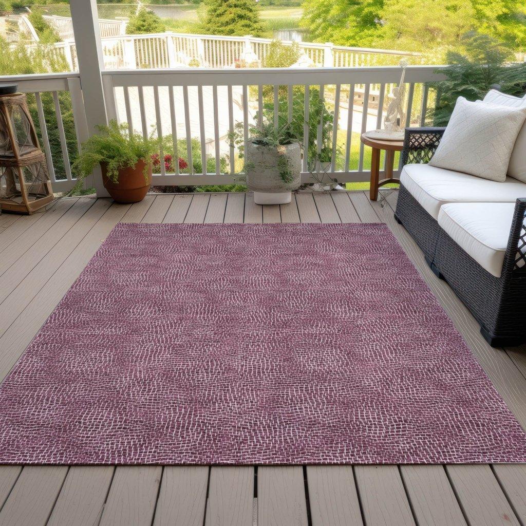 Riyala Purple Washable Indoor-Outdoor Rug-Outdoor Rugs-LOOMLAN Rugs-LOOMLAN