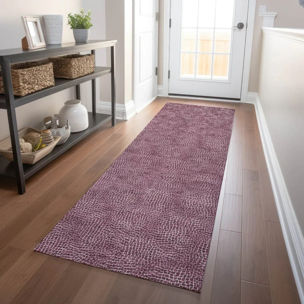 Riyala Purple Washable Indoor-Outdoor Rug-Outdoor Rugs-LOOMLAN Rugs-LOOMLAN