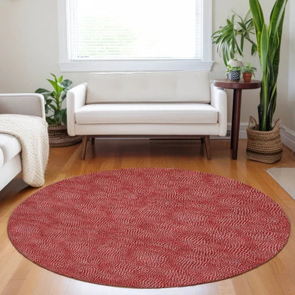 Riyala Red Washable Indoor-Outdoor Rug-Outdoor Rugs-LOOMLAN Rugs-LOOMLAN
