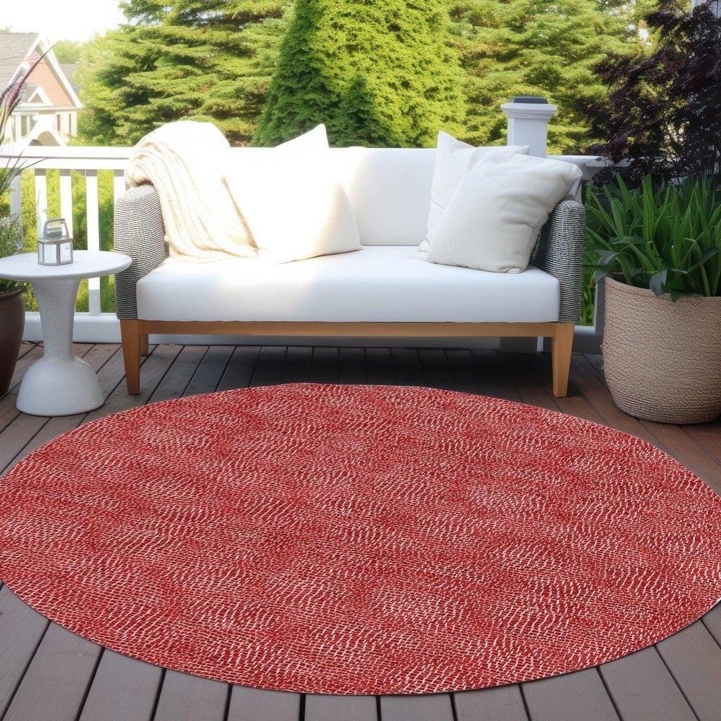 Riyala Red Washable Indoor-Outdoor Rug-Outdoor Rugs-LOOMLAN Rugs-LOOMLAN