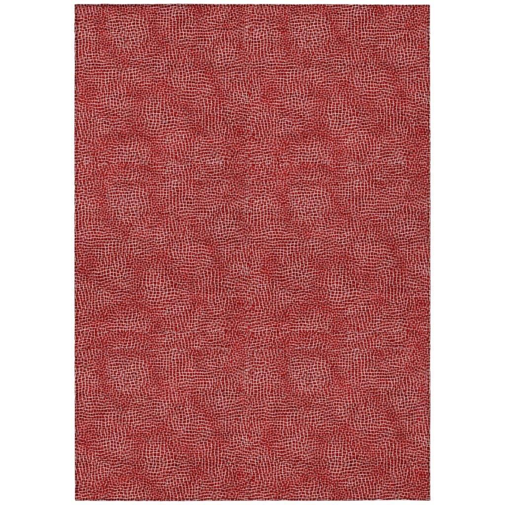 Riyala Red Washable Indoor-Outdoor Rug-Outdoor Rugs-LOOMLAN Rugs-2'6" x 3'10"-LOOMLAN