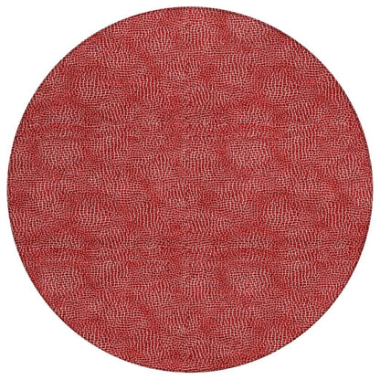 Riyala Red Washable Indoor-Outdoor Rug-Outdoor Rugs-LOOMLAN Rugs-8' x 8'-LOOMLAN
