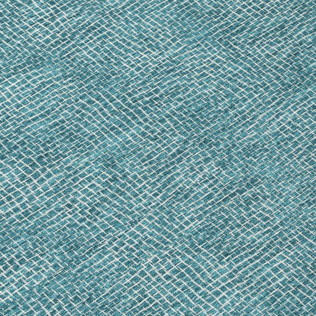 Riyala Teal Washable Indoor-Outdoor Rug-Outdoor Rugs-LOOMLAN Rugs-LOOMLAN