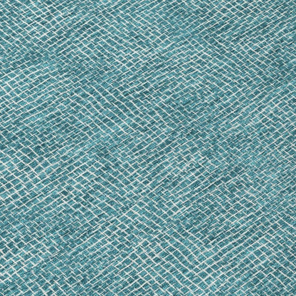 Riyala Teal Washable Indoor-Outdoor Rug-Outdoor Rugs-LOOMLAN Rugs-LOOMLAN
