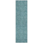 Riyala Teal Washable Indoor-Outdoor Rug-Outdoor Rugs-LOOMLAN Rugs-2'3" x 7'6"-LOOMLAN