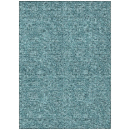 Riyala Teal Washable Indoor-Outdoor Rug-Outdoor Rugs-LOOMLAN Rugs-2'6" x 3'10"-LOOMLAN