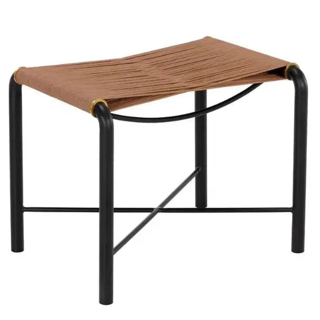 Riz Leather Stool - LOOMLAN - SUNPAN - Poufs and Stools