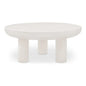 Rocca Cream Concrete Outdoor Coffee Table-Outdoor Coffee Tables-Moe's Home-LOOMLAN