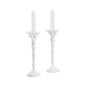 Roche White Handmade Candleholder (Set Of 2) - LOOMLAN - Wildwood - Candle Holders