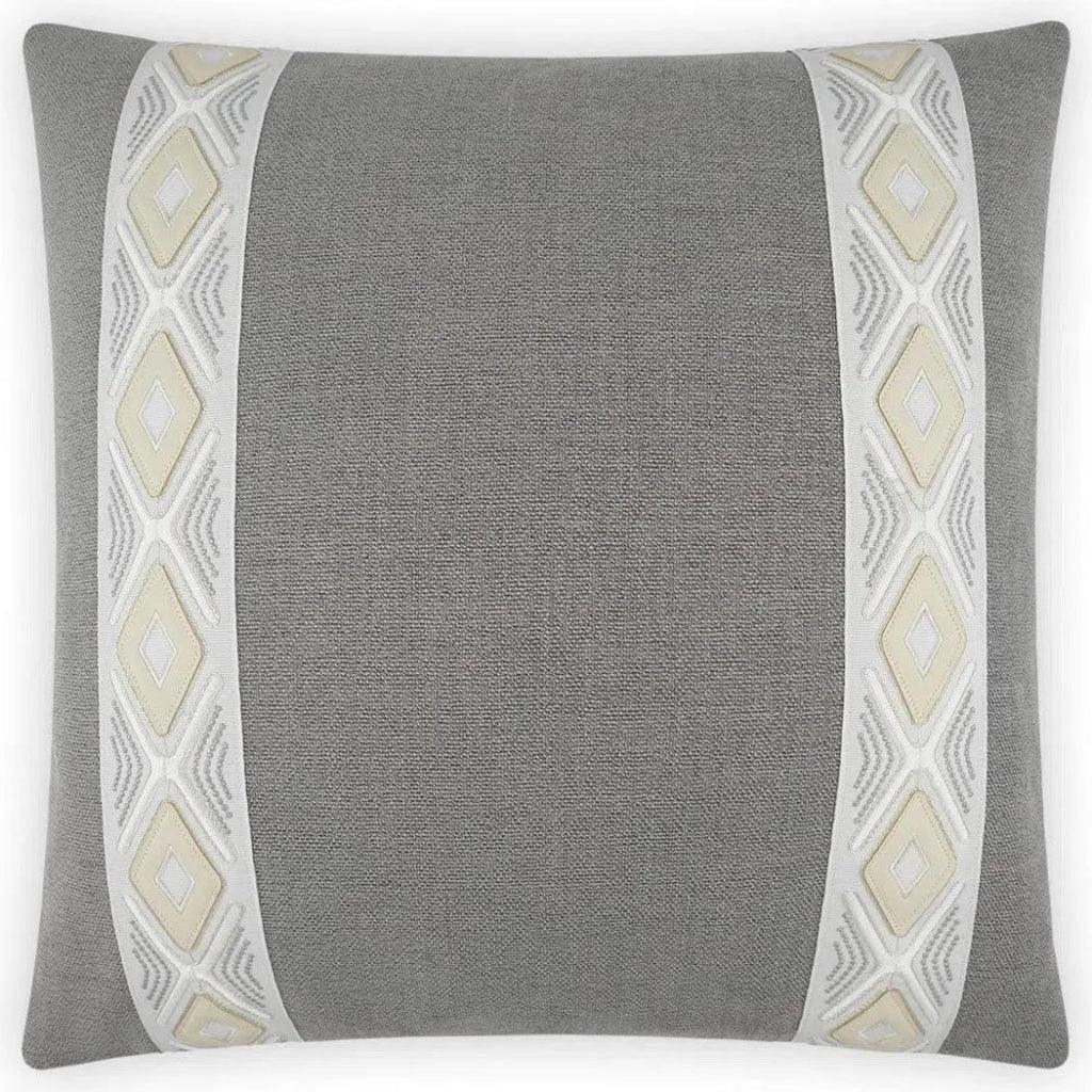 Rochelle Dove Grey Throw Pillow With Insert - LOOMLAN - D.V. Kap - Throw Pillows