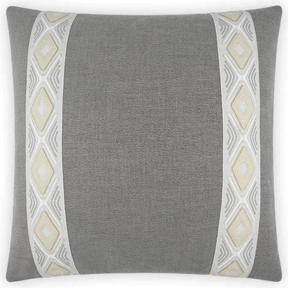 Rochelle Dove Grey Throw Pillow With Insert - LOOMLAN - D.V. Kap - Throw Pillows